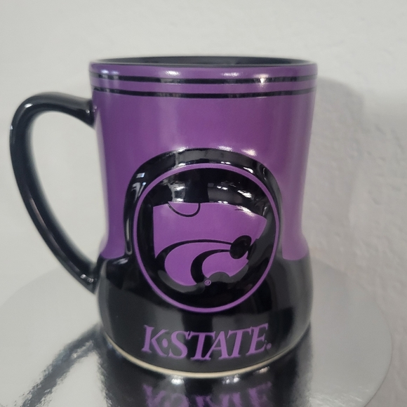 Kansas State University Coffee Mug Purple 3D Wildcat KState K-State K State - Picture 1 of 7